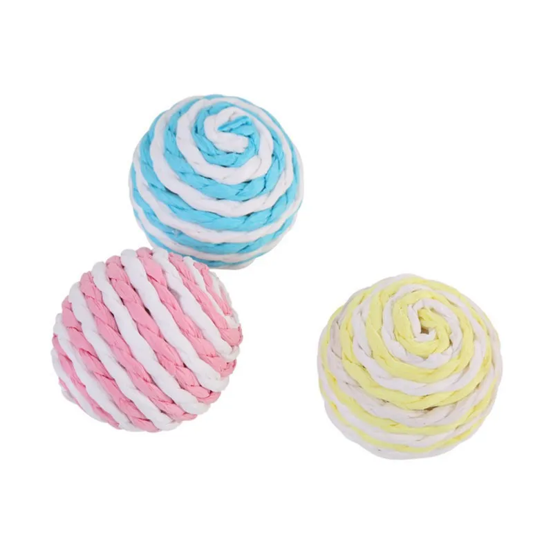 Бумажный веревочный шар для домашних животных Подарочная коробка с 3 наборами