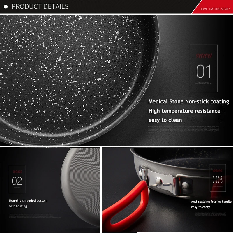 ALOCS утолщенная антипригарная сковорода из медицинского камня