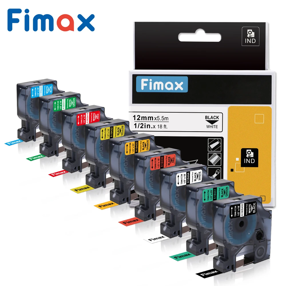Fimax 1 шт. 18443 18431 18434 зеркальная виниловая этикетка 18444 18432 1805430 для DYMO Rhino 1805431 4200
