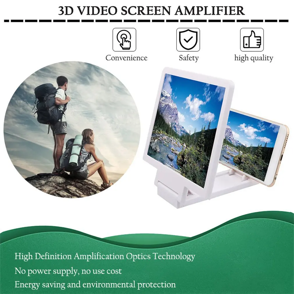 

Mobile Phone 3D Screen Video Magnifier Enlarged Smartphone Movie Amplifying Projector Stand Bracket