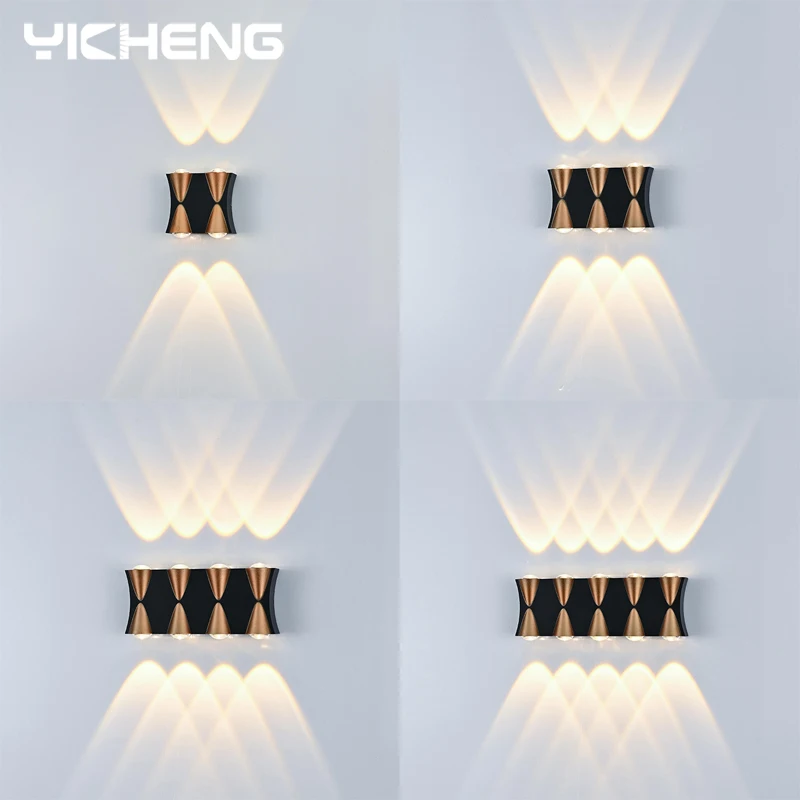 

LED Wall Lamp IP65 Outdoor Waterproof Garden Lighting Aluminum Indoor Bedroom Living Room Stairs Wall Light 4/6/8/10/12W 86-265V