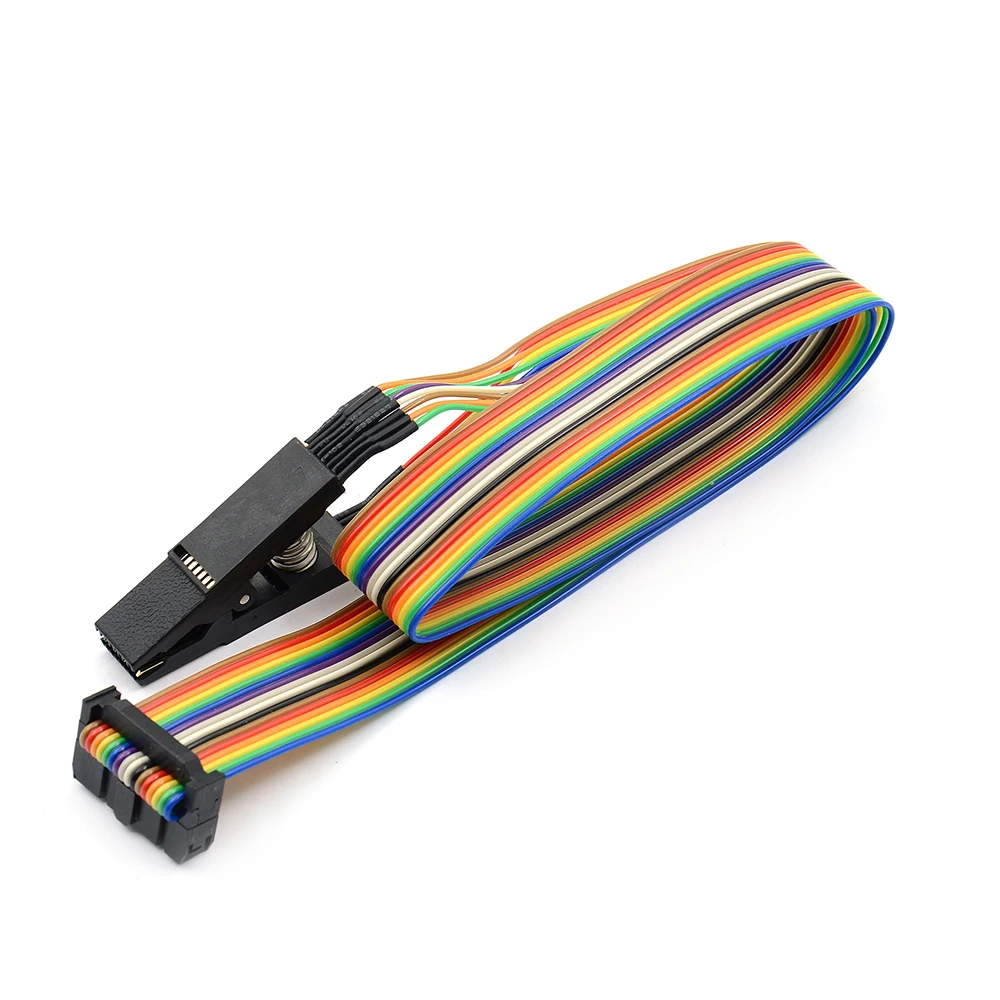 Микросхема для SOIC8 SOIC16 SOP8 тестовый зажим с кабелем SPI программатор BIOS
