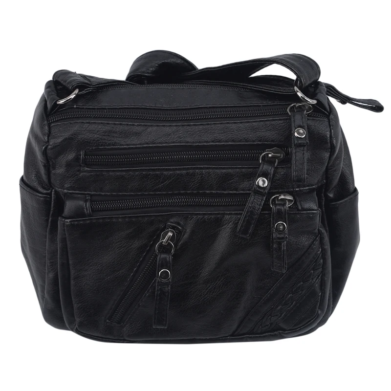 

Handbags Women Solid Color Shoulder Messenger Leather Small Crossbody Bags Fashion Multi-Layer Flap Bag