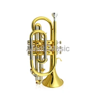 afanti music bb key brass body euphonium bb cornet aco e100g