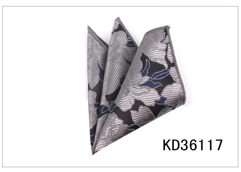KD36117 Модное цветочное карманное квадратное для мужчин и женщин полотенце для сундуков носовые платки для джентльменов мужские костюмы платок мультяшное карманное полотенце - Цвет: KD36117
