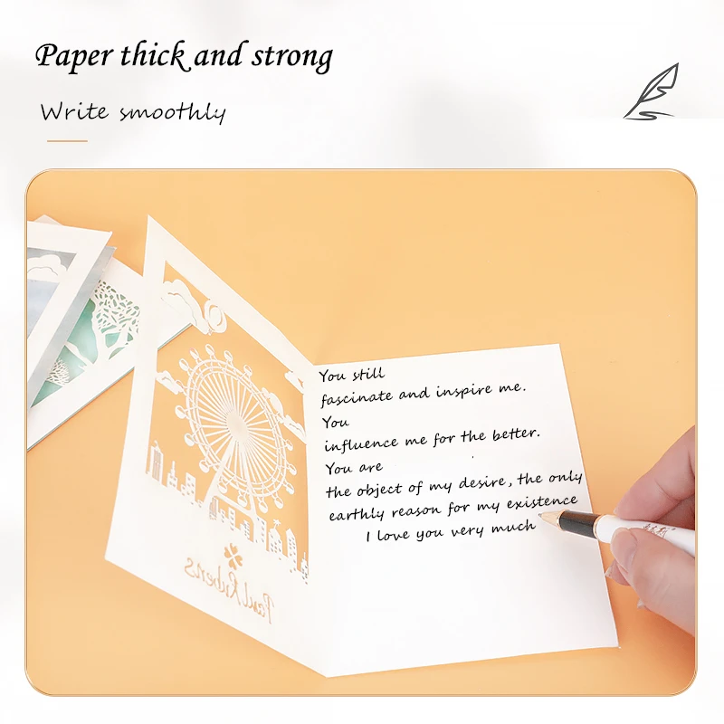 Полые резные открытки Paul Rubens Clover 300 г полностью хлопчатобумажные блестящие