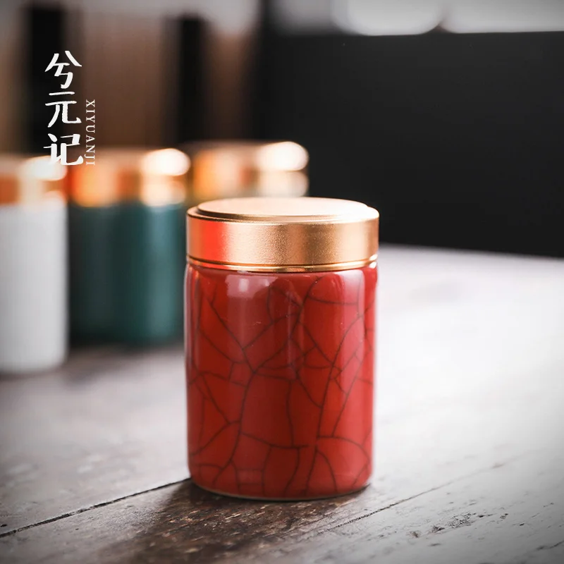 

Ceramic Tea Caddy Organizer Clear Box Tea Bag Organizer Ceramic Container Mini Tin Tea Bag Storage Box Tea Caddies BG50TC