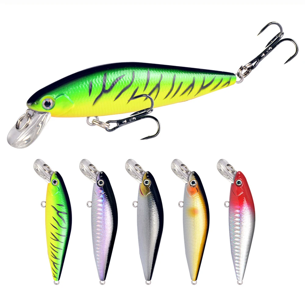 

1Pcs Minnow Fishing Lures Hard Bait 7cm/8.5cm Jig Wobbler Bass Pike Lure Plastic Artificial Baits for Fishing Tackle Crankbait