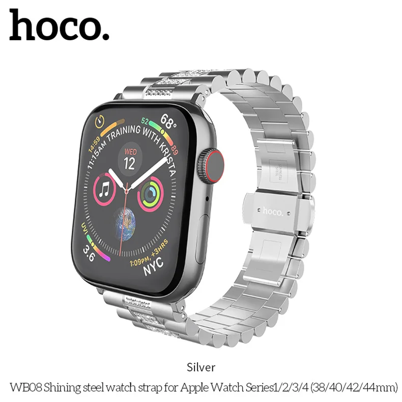 HOCO браслет стальной ремешок для Apple Watch 4 группа 44 мм 38 мм аксессуары для iwatch адаптеры для Pulseira Apple Watch ремешок серии 5 4