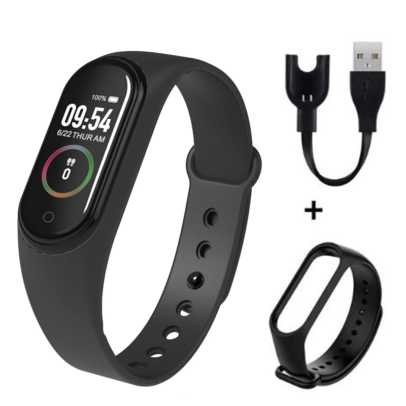 A M4 Smartband фитнес трекер Smartwatch активности браслет Bluetooth водонепроницаемый монитор артериального давления для мужчин и женщин - Цвет: A