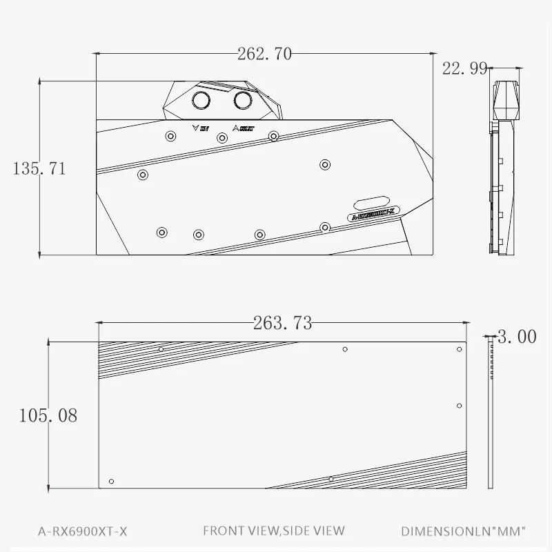 

Bykski GPU Water Block For AMD Radeon RX6900XT 6800XT RDNA 2 Graphics Card Full Cover Support Motherboard Control,A-RX6900XT-X