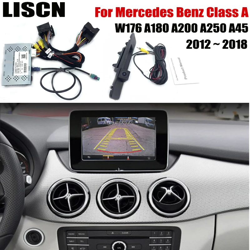 Интерфейс камеры заднего вида для Mercedes Benz Class A W176 A180 A200 A250 A45 2012 ~ 2018 адаптер OEM