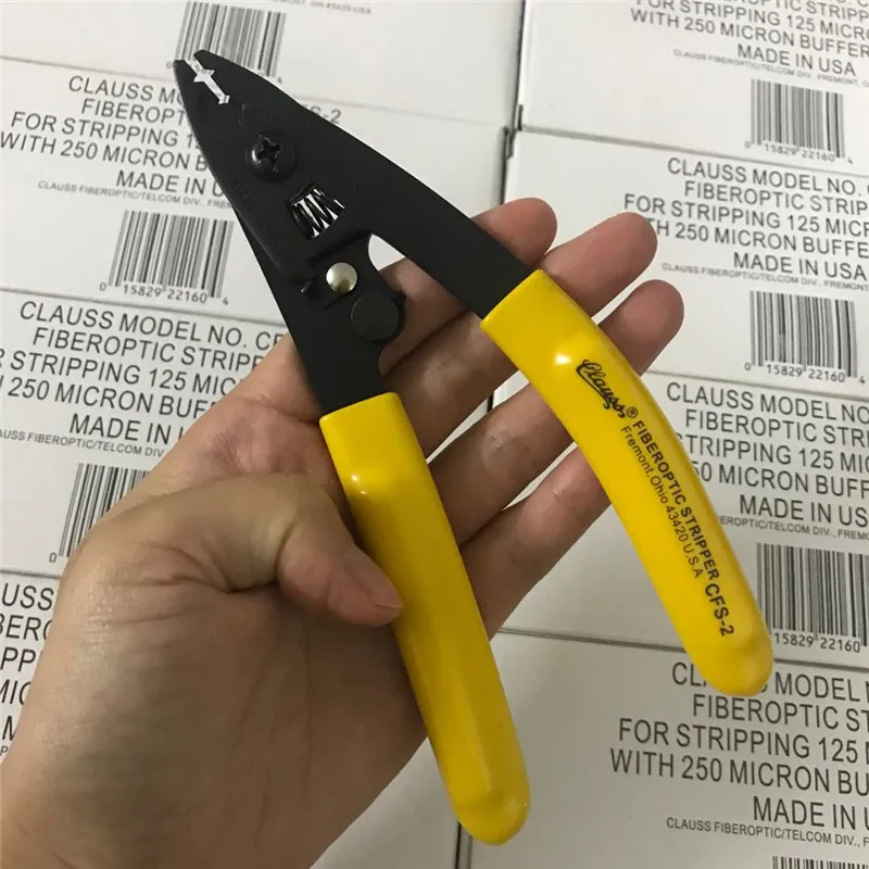 Clauss CFS-2 Fiberoptic Stripper For Stripping 125 Micron Fiber with 250μm Buffer Coating Fremont Ohio 43430 Made in USA