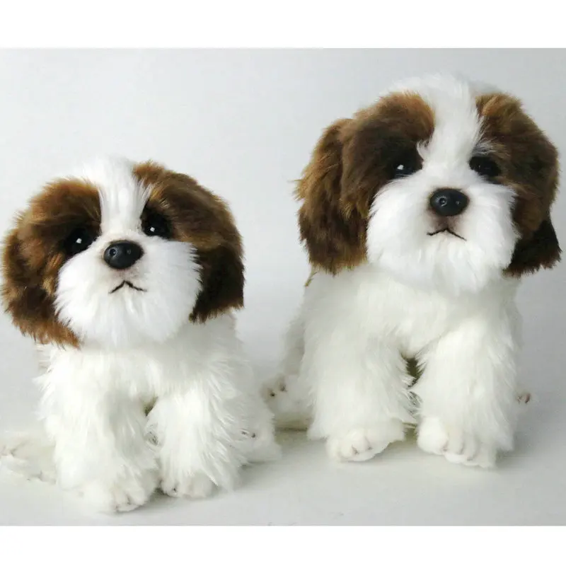 Мягкая плюшевая игрушка для собаки супер высокое качество Реалистичная Шнауцер