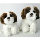 Мягкая плюшевая игрушка для собаки супер высокое качество Реалистичная Шнауцер игрушка для роскошного домашнего декора подарок для любимого питомца