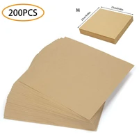 200pcs hamburger wrapping paper oil proof paper food kraft paper laminating tray paper food parchment wrapper kitchen supplies