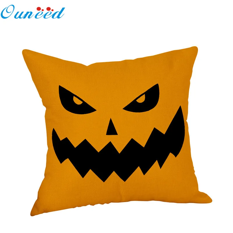 Ouneed чехол для подушки с тыквенными привидениями буквами на Хэллоуин принты талию