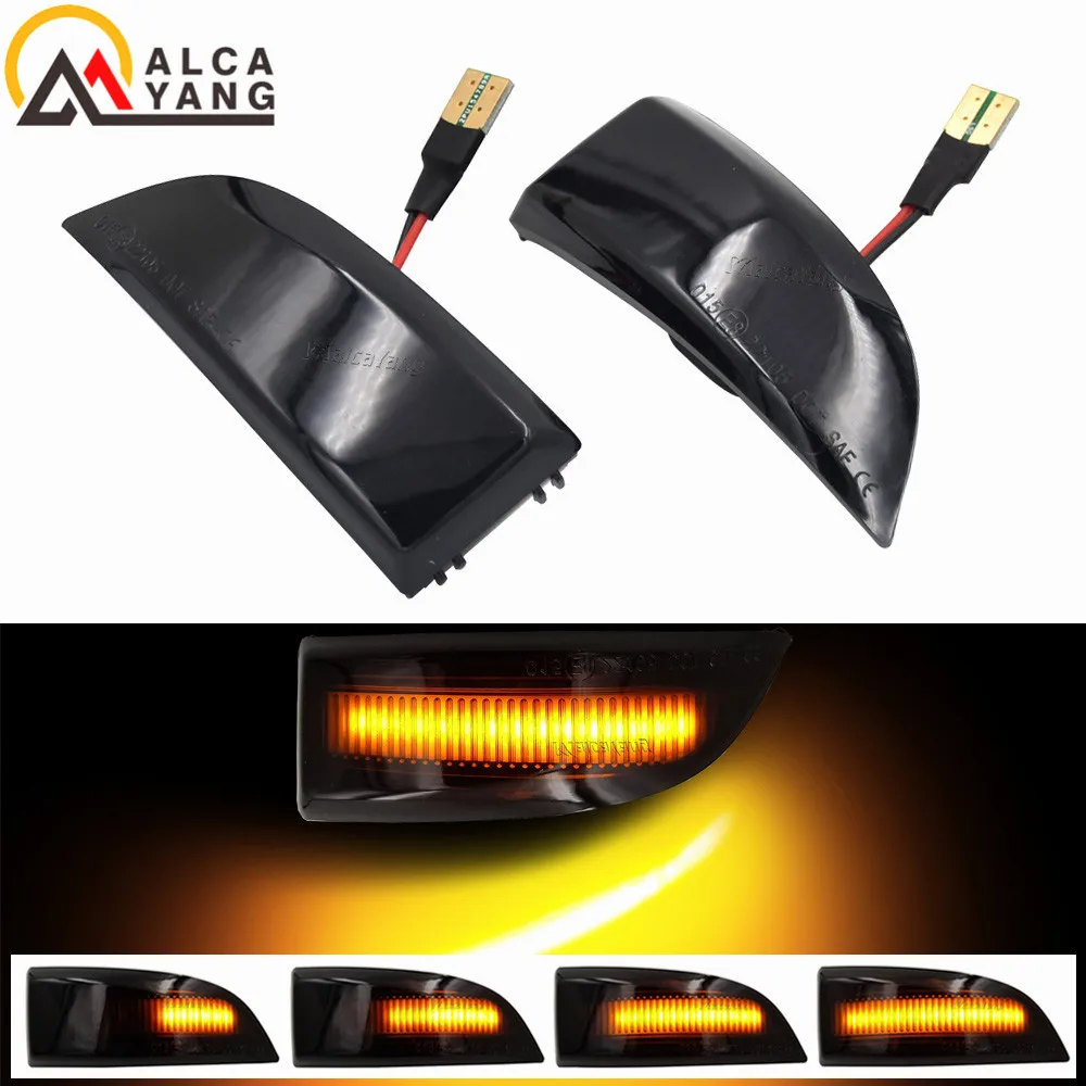 

Светодиодный динамический указатель поворота для Renault Megane MK3 Laguna III X91 Scenic Fluence, боковое заднее зеркало, последовательный индикатор