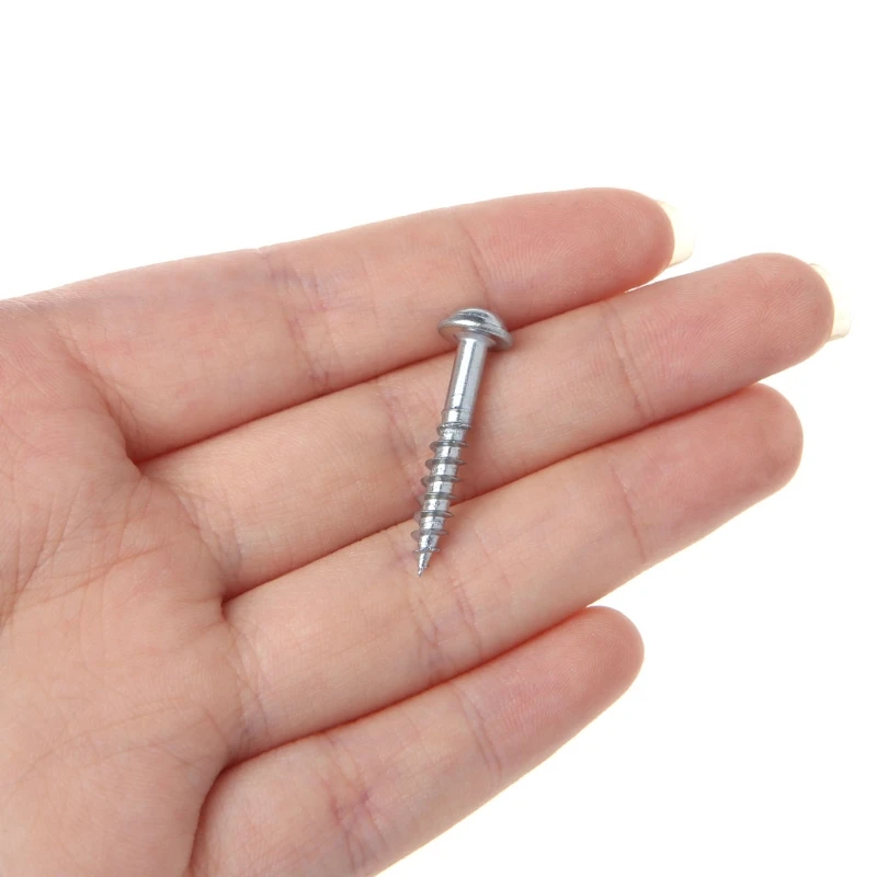 

100Pcs M4-25 High Strength Oblique Hole Self-tapping Screws For Pocket Hole Jig