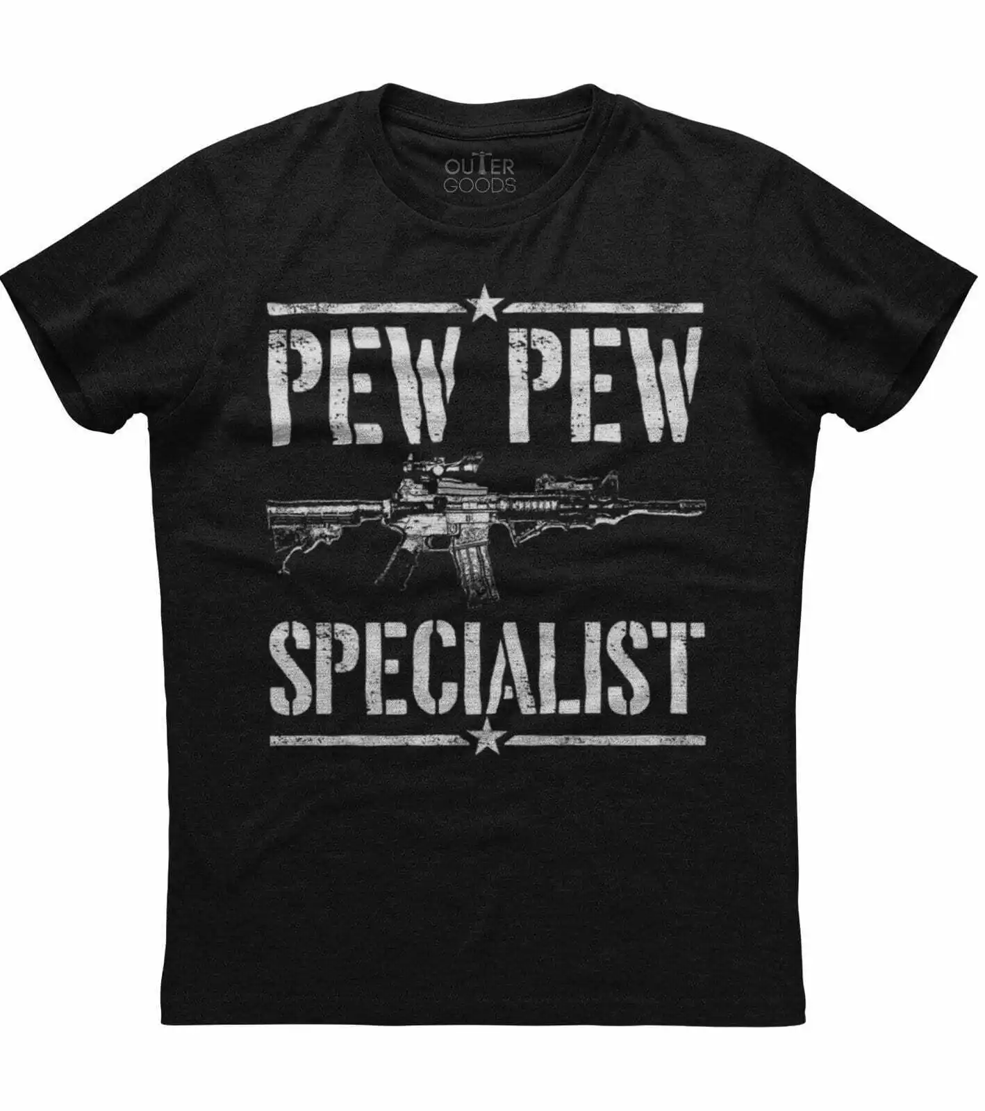 

Pew Pew Specialist, Funny Second Amendment Gun Rights T-Shirt. Summer Cotton O-Neck Short Sleeve Mens T Shirt New S-3XL