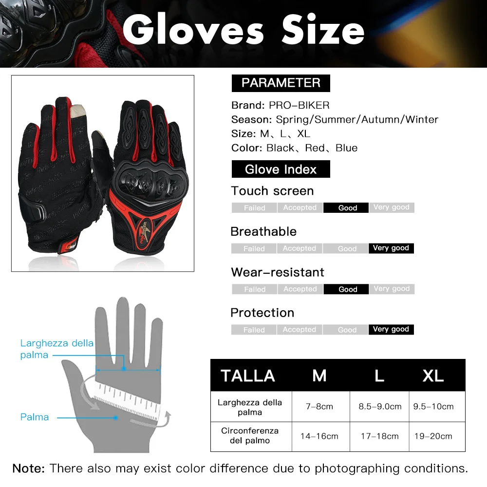 Перчатки для сенсорных экранов мотоциклетные перчатки с закрытыми пальцами езды