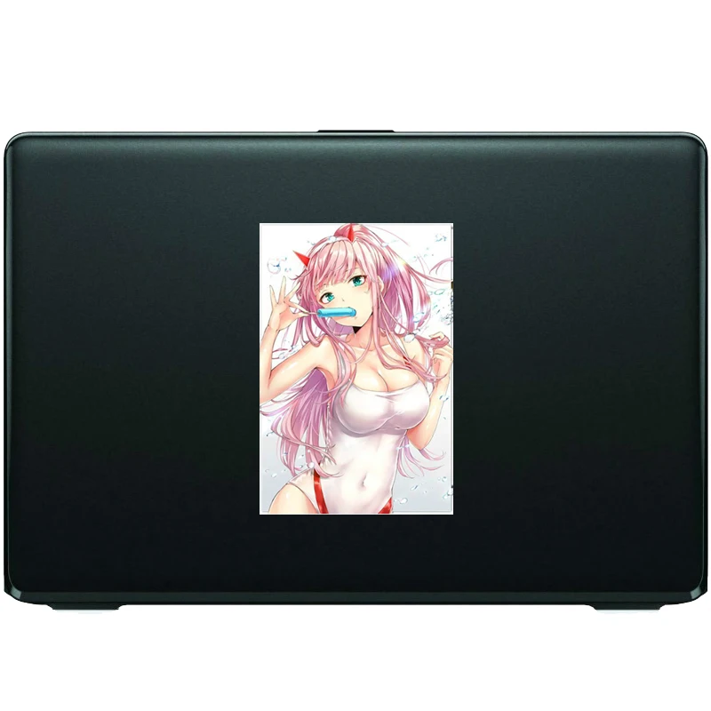 

Hot Zero Two Pink Hair Anime Cute Cartoon 3D Stickers for Car Anime on Car Vinyl Decal Cover Scratches Waterproof PVC