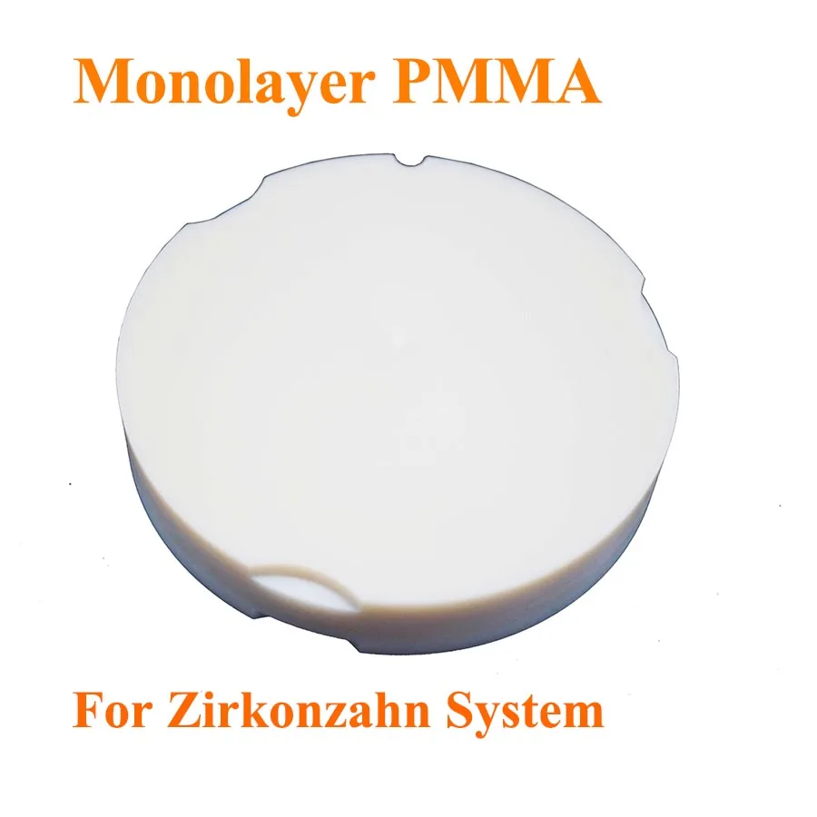 

3 Pieces Free Shipping OD95mm Bleach PMMA Block /Dental Bleach Zirkonzahn Preshaded Acrylic Disc