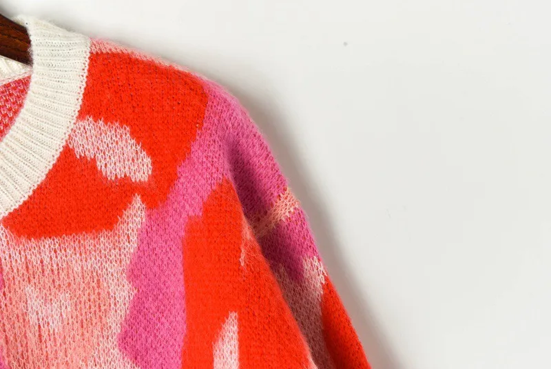 JOYDU новый осенне-зимний свитер из мохера Женский пуловер с круглым вырезом и