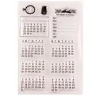 Прозрачные штампы с вечным календарем, прозрачные силиконовые уплотнения, сделай сам, скрапбукинг вечерние изготовление пригласительных открыток