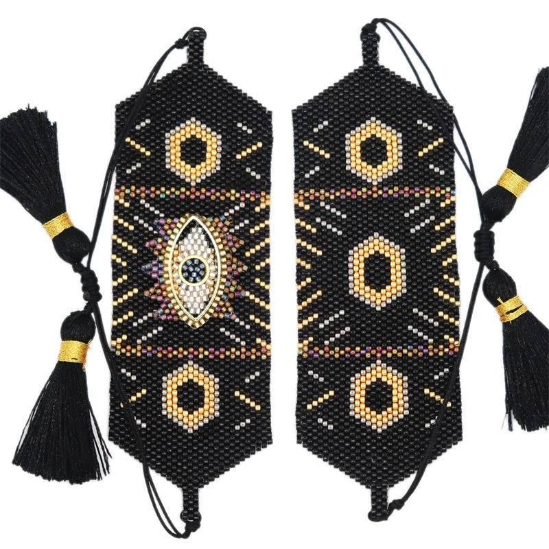 

ZHONGVI MIYUKI Evil Eye Bracelets Men Lucky Turkish Eye Bracelet For Women Jewelry Pulseras Mujer Moda 2020 Instagram Hot Woven