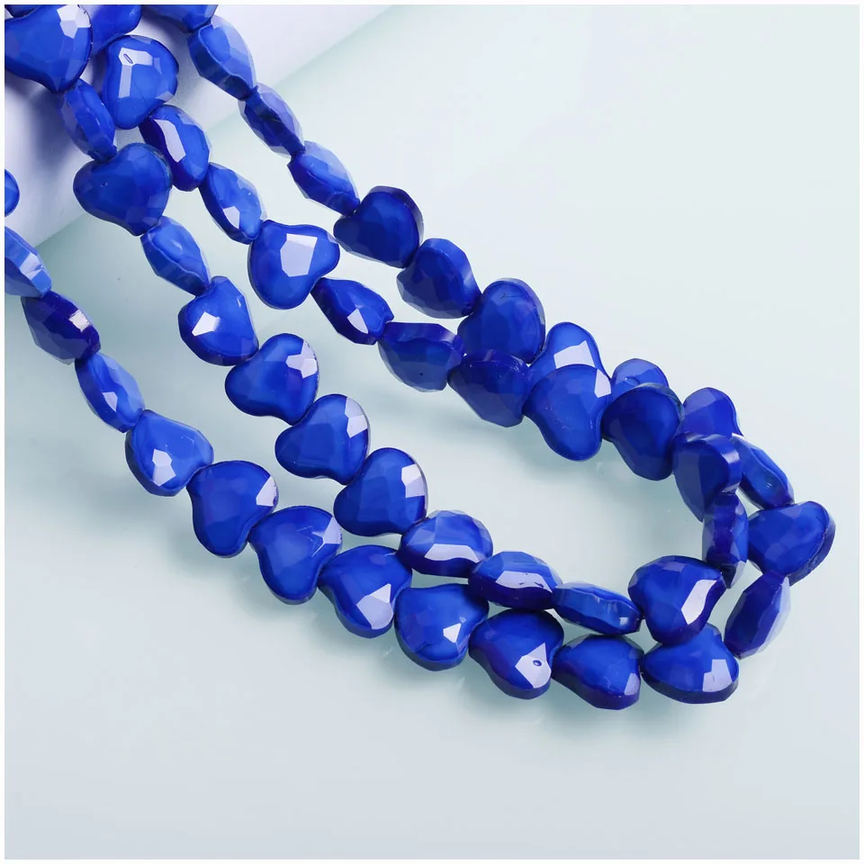 Новые бусины в форме сердца аксессуары для рукоделия 16 мм Кристальные