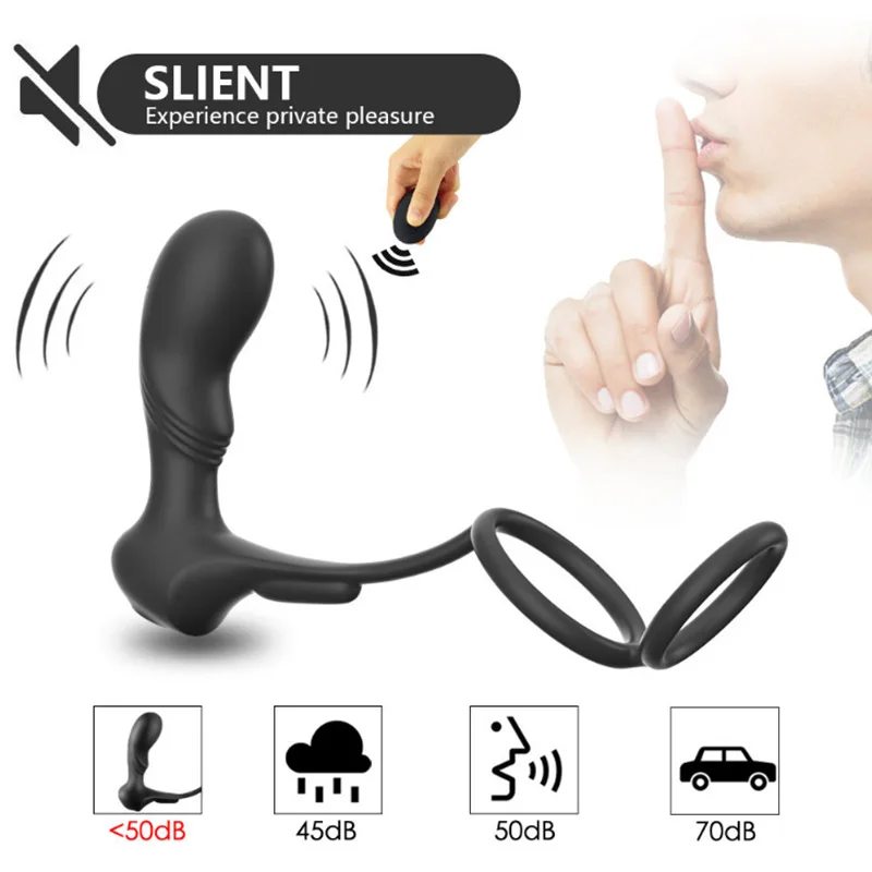 Беспроводной Вибратор с пультом ДУ массажер простаты для мужчин Анальная пробка