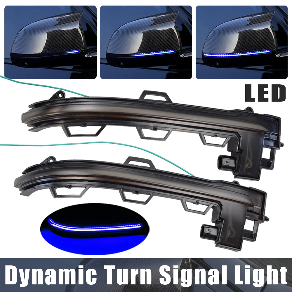 

For BMW X3 G01 2018 2019 X4 G02 X5 G05 X7 G07 LED Dynamic Turn Signal Blinker Sequential Side Mirror Indicator Light Repeater