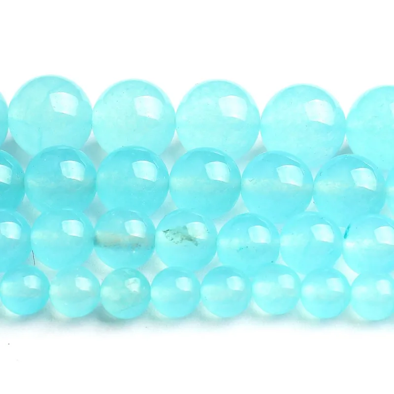 Новинка небесно голубые бриллиантовые бусины из натурального камня