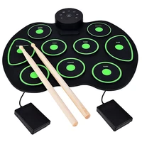 electronic drum kit 9 pads roll up practice drum set kids drum set for kids teens and adults beginner best birthday gift