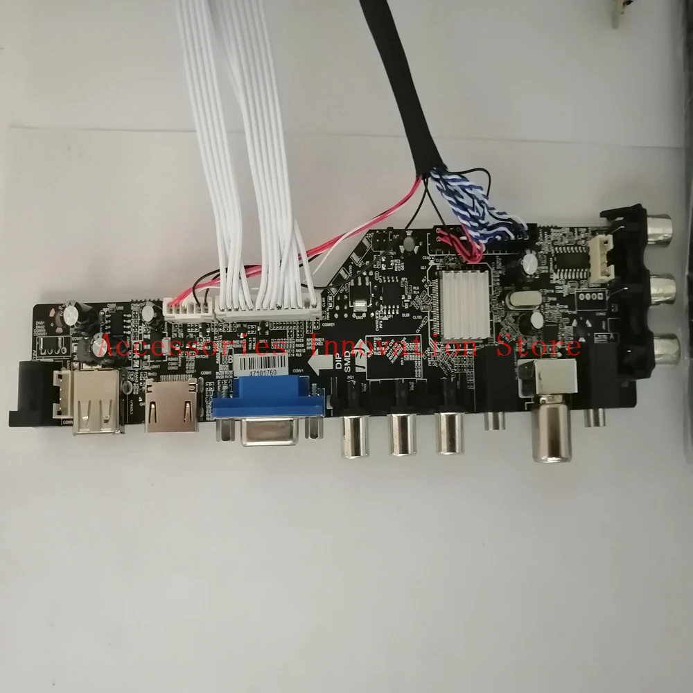Новый DVB-T2 DVB-C монитор Комплект LTN156AT02 LTN156AT24 ТВ + HDMI VGA USB 1366X768 ЖК-дисплей