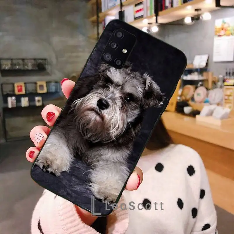 

Schnauzer dog art Phone Case For Samsung galaxy S 7 8 9 10 20 edge A 6 10 20 30 50 51 70 note 10 plus