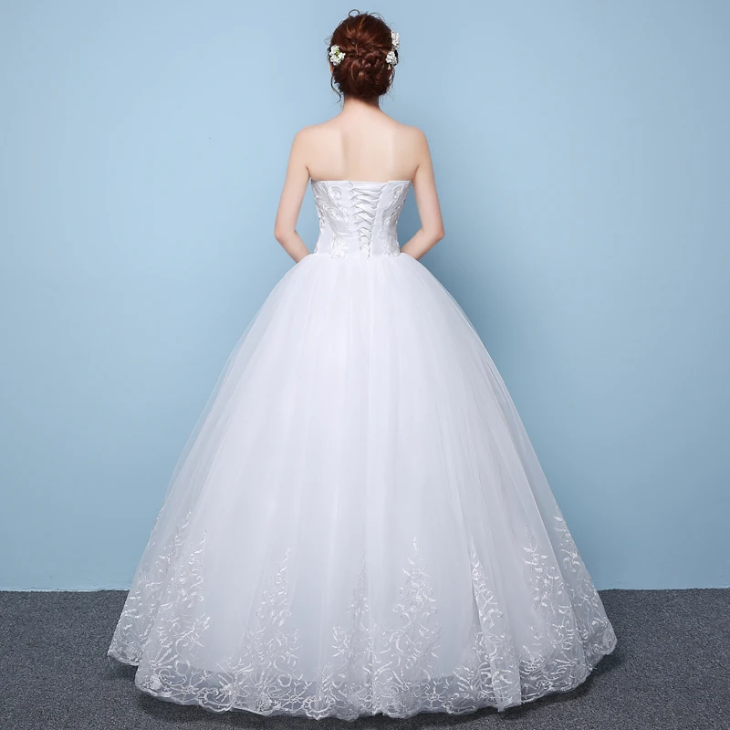 Сексуальное свадебное платье новые Бальные платья невесты без бретелек атласное