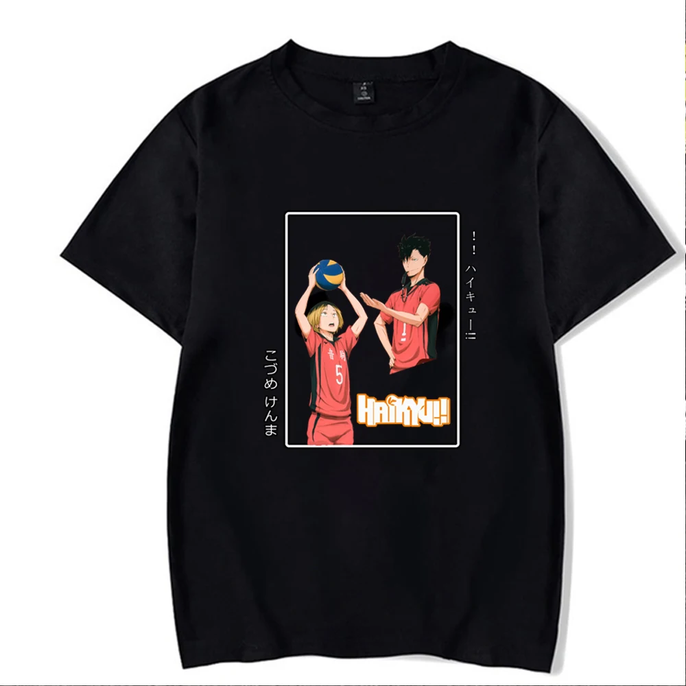 

2021 модная аниме футболка Harajuku Haikyuu Футболка с принтом Топ с коротким рукавом Повседневная футболка для друга