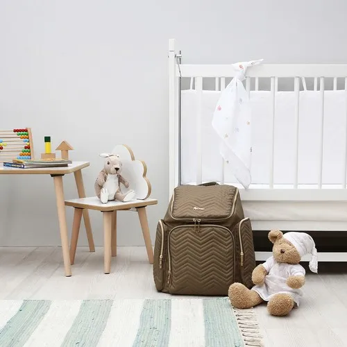 Рюкзак для ухода за мамой и ребенком кофе латте