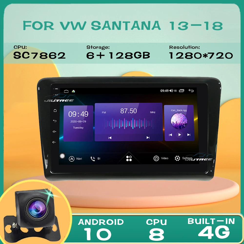 

Автомагнитола 2Din на Android, мультимедийный видеоплеер для Volkswagen VW Santana 2013-2018, GPS-навигация, стереоприемник, магнитофон