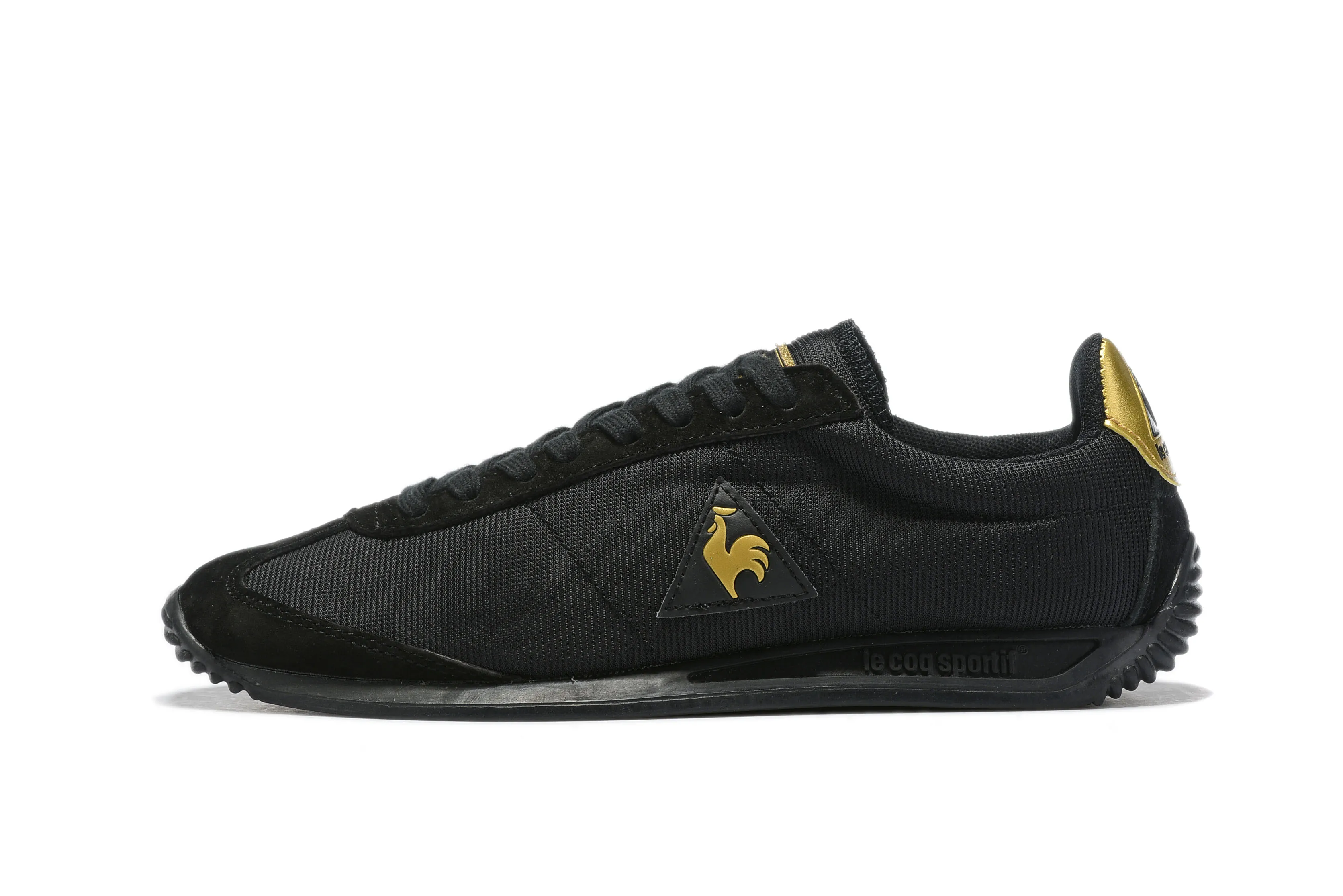 black gold Le Coq Sportif/Повседневная мужская легкая обувь наивысшего качества; модная дышащая парусиновая обувь для мужчин и женщин; обувь для влюбленных пар - Цвет: black gold