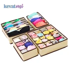 Складной органайзер для нижнего белья, коробка для хранения бюстгальтеров, носков, трусиков, галстуков, одежды, разделитель, органайзер из нетканого материала для шкафа