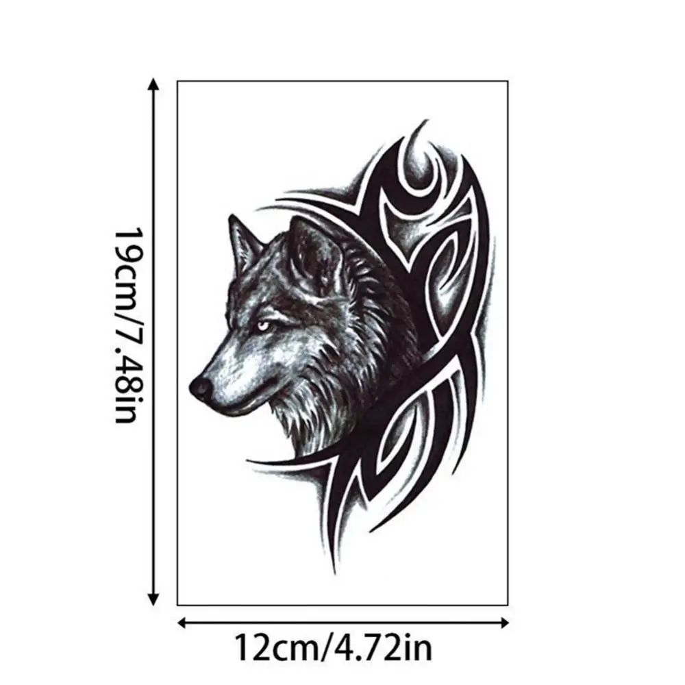 

Fashion Wolf King Waterproof Sweat-proof Tattoo Sticker Temporary Body Art Decal