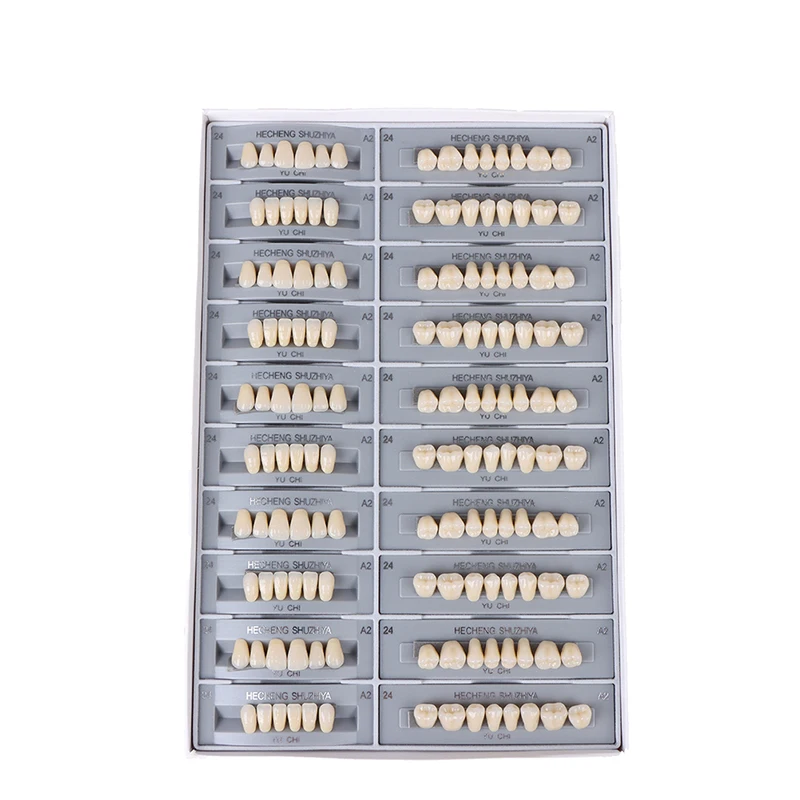 5 наборов/коробка стоматологические синтетические полимерные зубы |