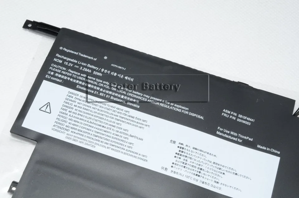 JIGU 15,2 V 50WH аккумулятор для ноутбука 00HW002 00HW003 45N1070 45N1071 SB10F46440 для LENOVO для ThinkPad X1 Carbon(3444