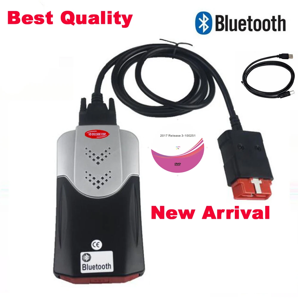 Новый диагностический сканер vci VD DS150E CDP PRO для delicht 2017.R3 с bluetooth интерфейсом keygen obd2