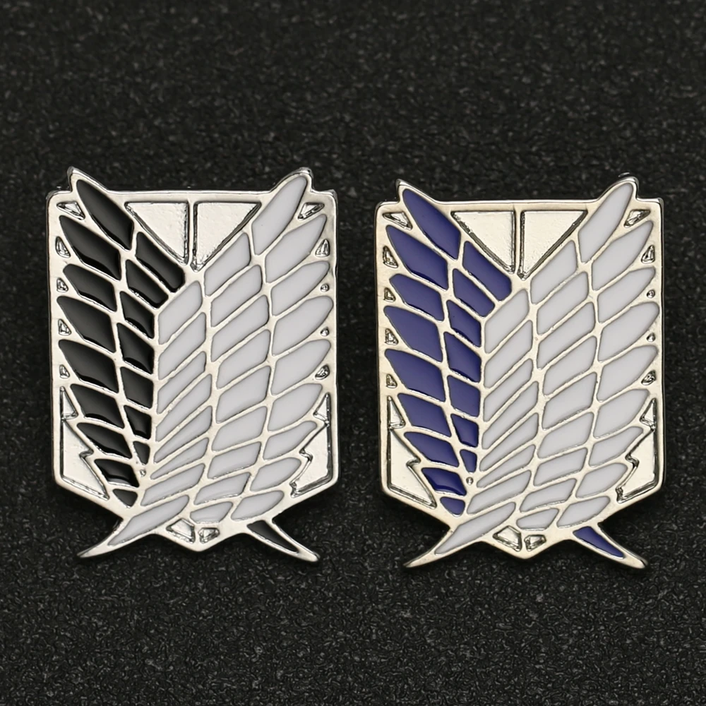 

Attack On Titan Brooch Pin Wings of Liberty Freedom Scout Regiment Legion Survey Recon Corp Eren Badge Anime Jewelry Wholesale