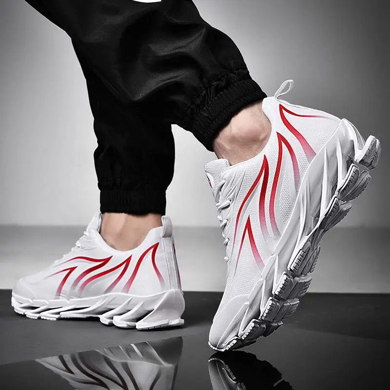 

Professional Men's Running Shoes Blade Damping Quick Running Sports Shoes Fashion Breathable Comfortable Mens Sneakers Hot Sell