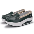 2020 Весенняя повседневная женская обувь из натуральной кожи обувь для танцев Белая обувь для медсестры Нескользящая размера плюс на платформе